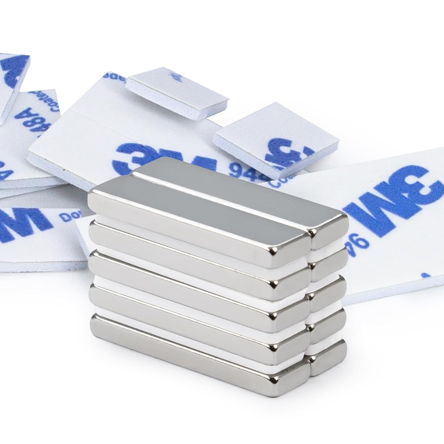 Cheap rare earth adhesive magnets