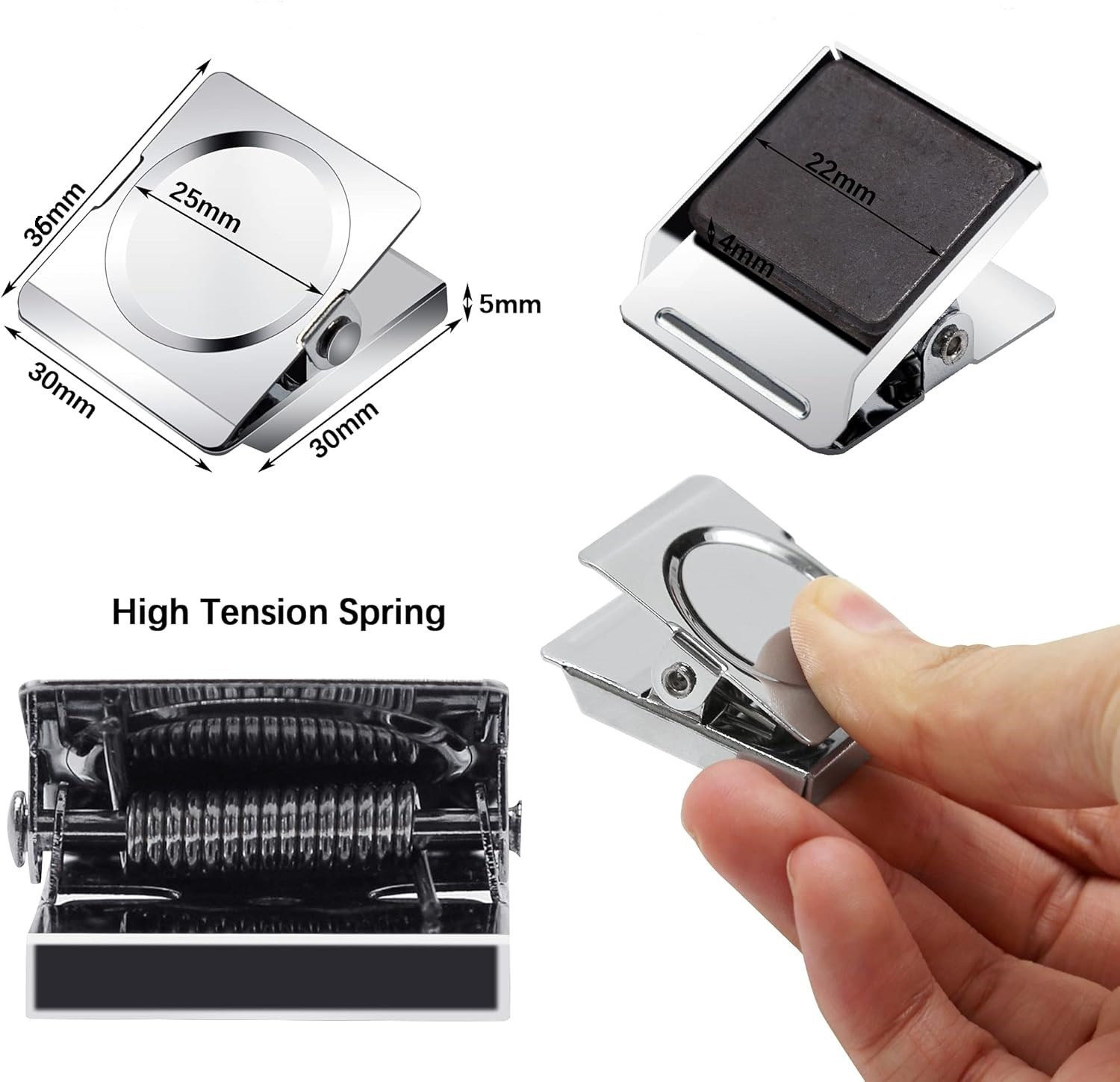 Strong Office Magnetic Metal Clips For Whiteboard