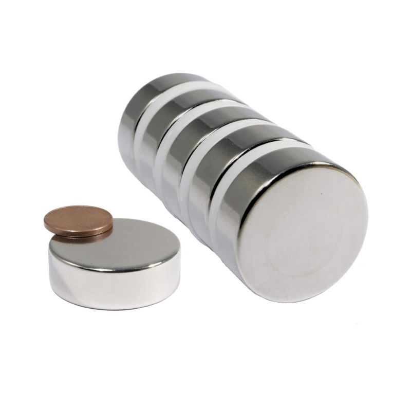 Nickel Coating Rare Earth Neodymium Round Magnets Wholesale