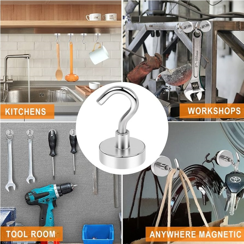 Various uses of industrial magnetic hooks