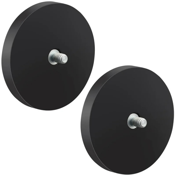 Rubber Coated Pot Magnet with Thread