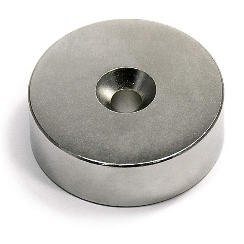 N52 Neodymium Magnet With Countersunk Hole On Both Sides