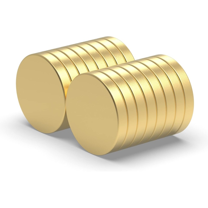 Gold coated neodymium magnets
