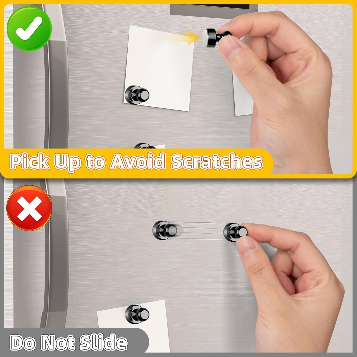 Stainless Steel Magnetic Push Pins