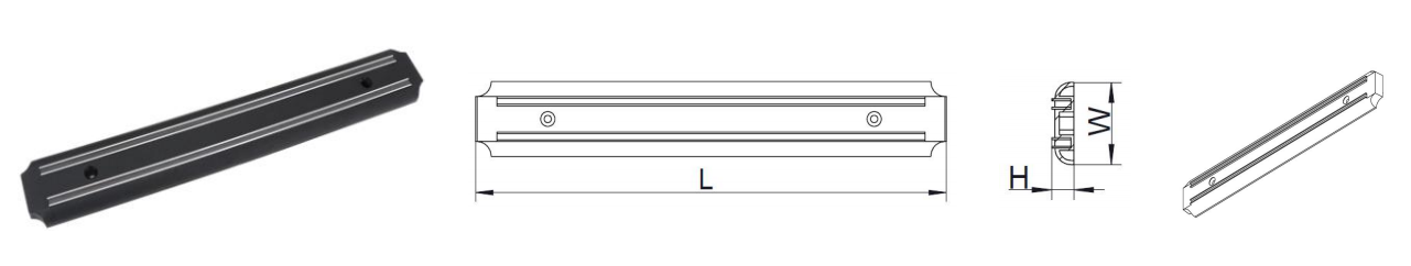 Wall Mount Magnetic Knife Bar Wall Mount Magnetic Knife Bar