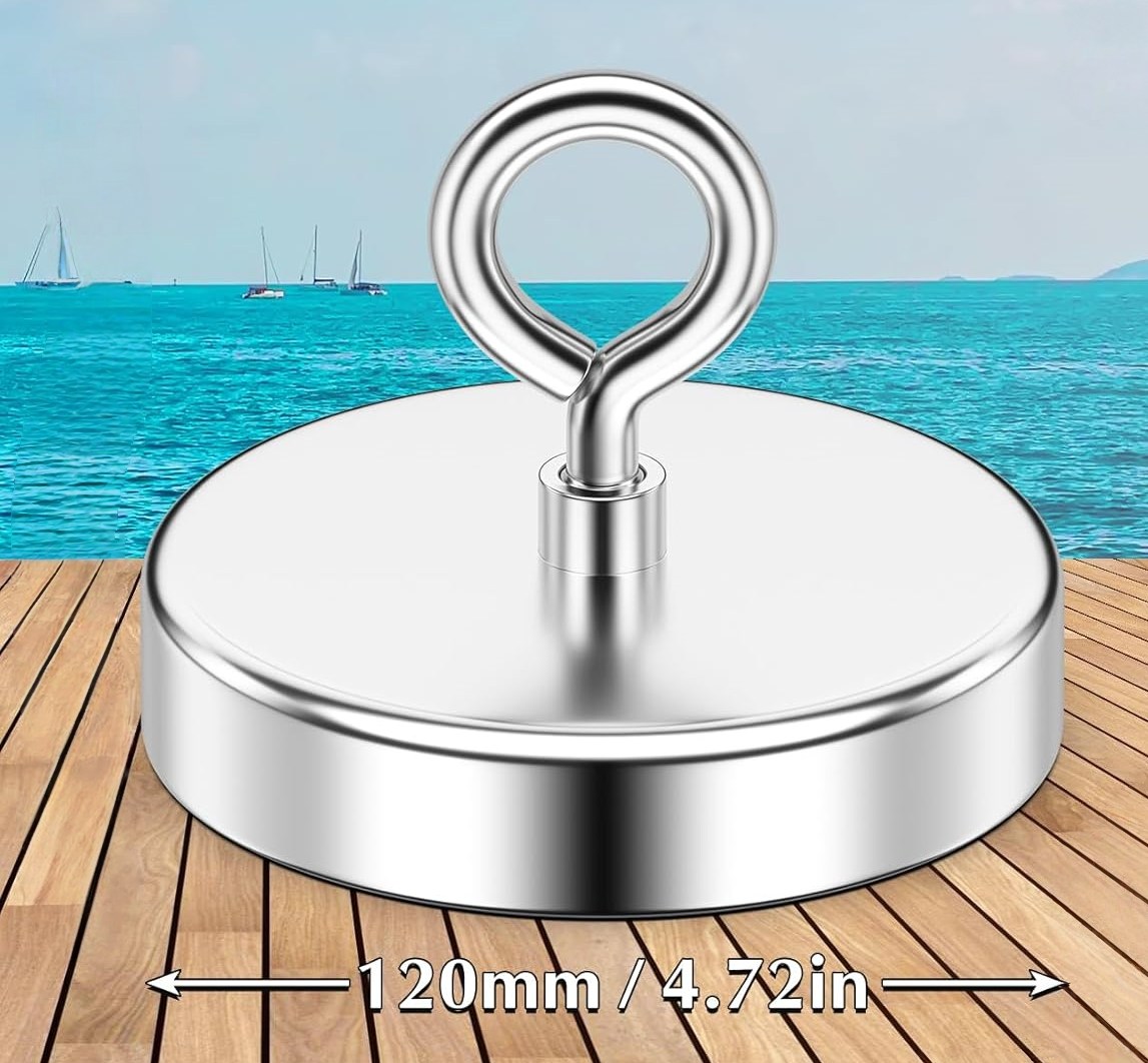 1600LBS Pulling Force Neodymium Fishing Magnet With Eyebolt