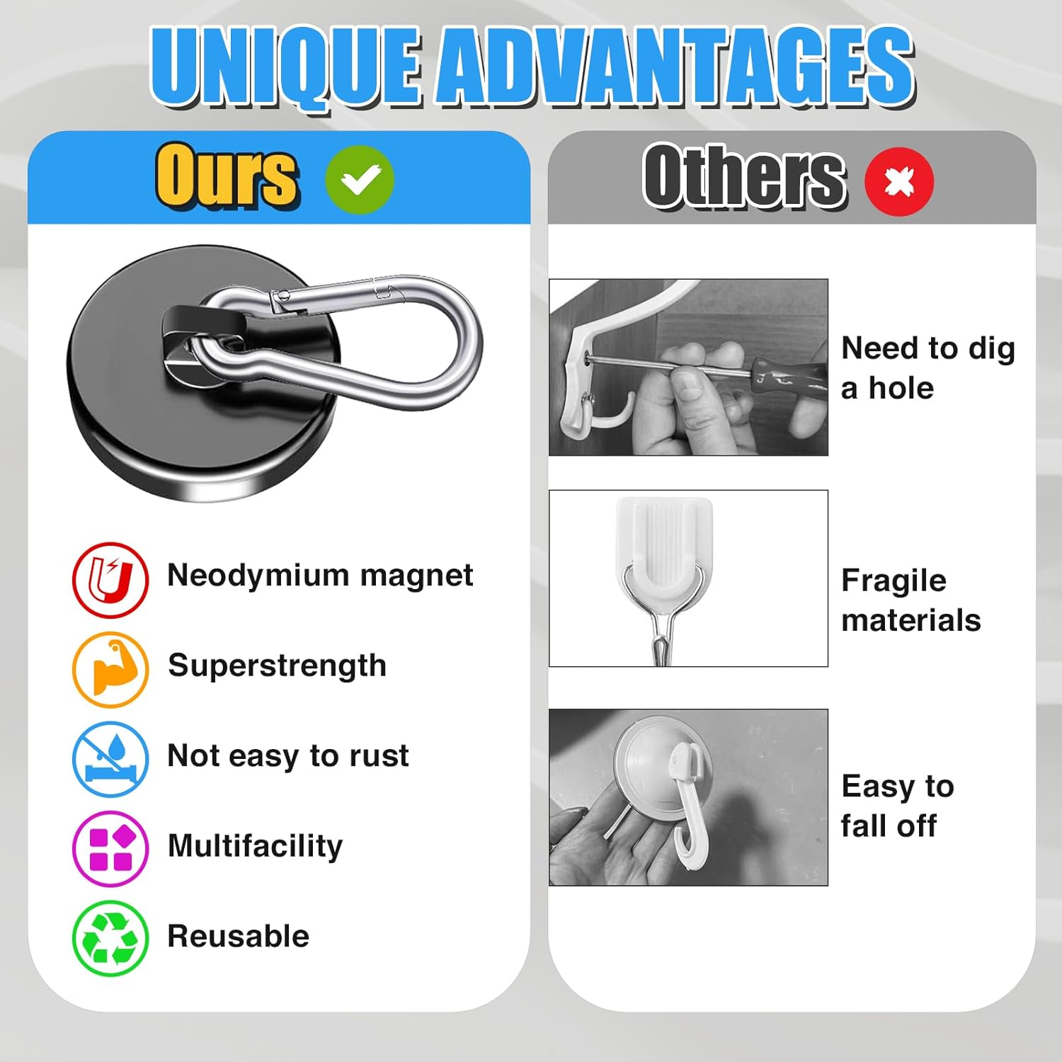 hot sale climbing magnetic neodymium hook hot sale climbing magnetic neodymium hook