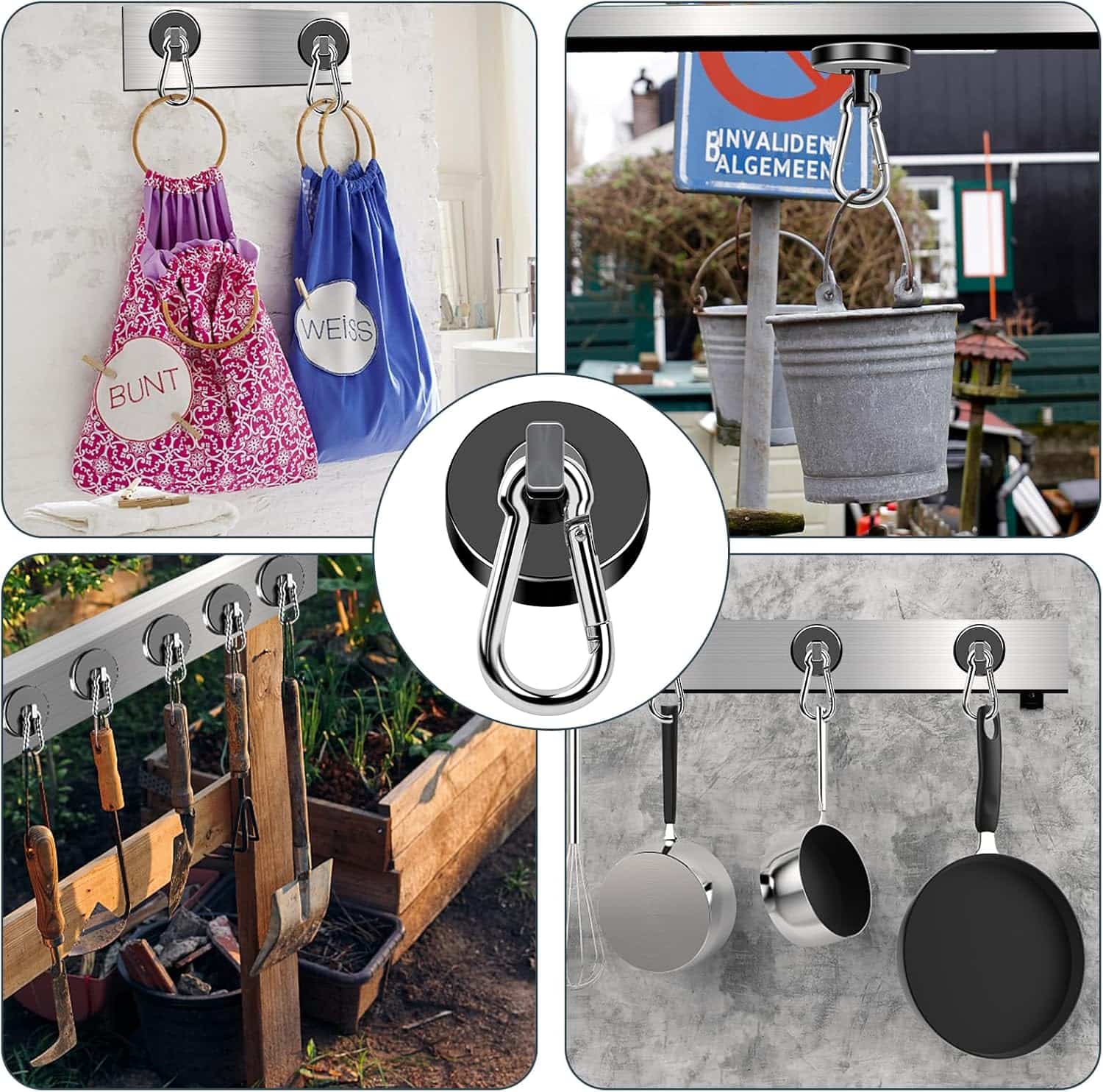 Outdoor used Magnetic Hook With Metal Carabiner Outdoor used Magnetic Hook With Metal Carabiner
