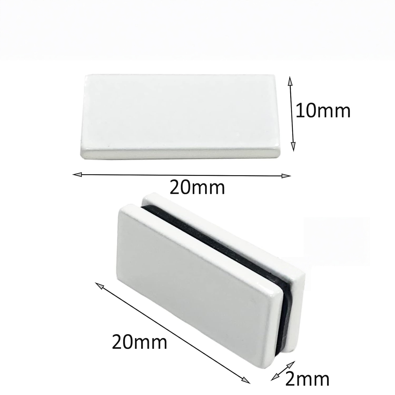 White Epoxy Waterproof Rare Earth Rectangular Adhesive Magnets White Epoxy Waterproof Rare Earth Rectangular Adhesive Magnets
