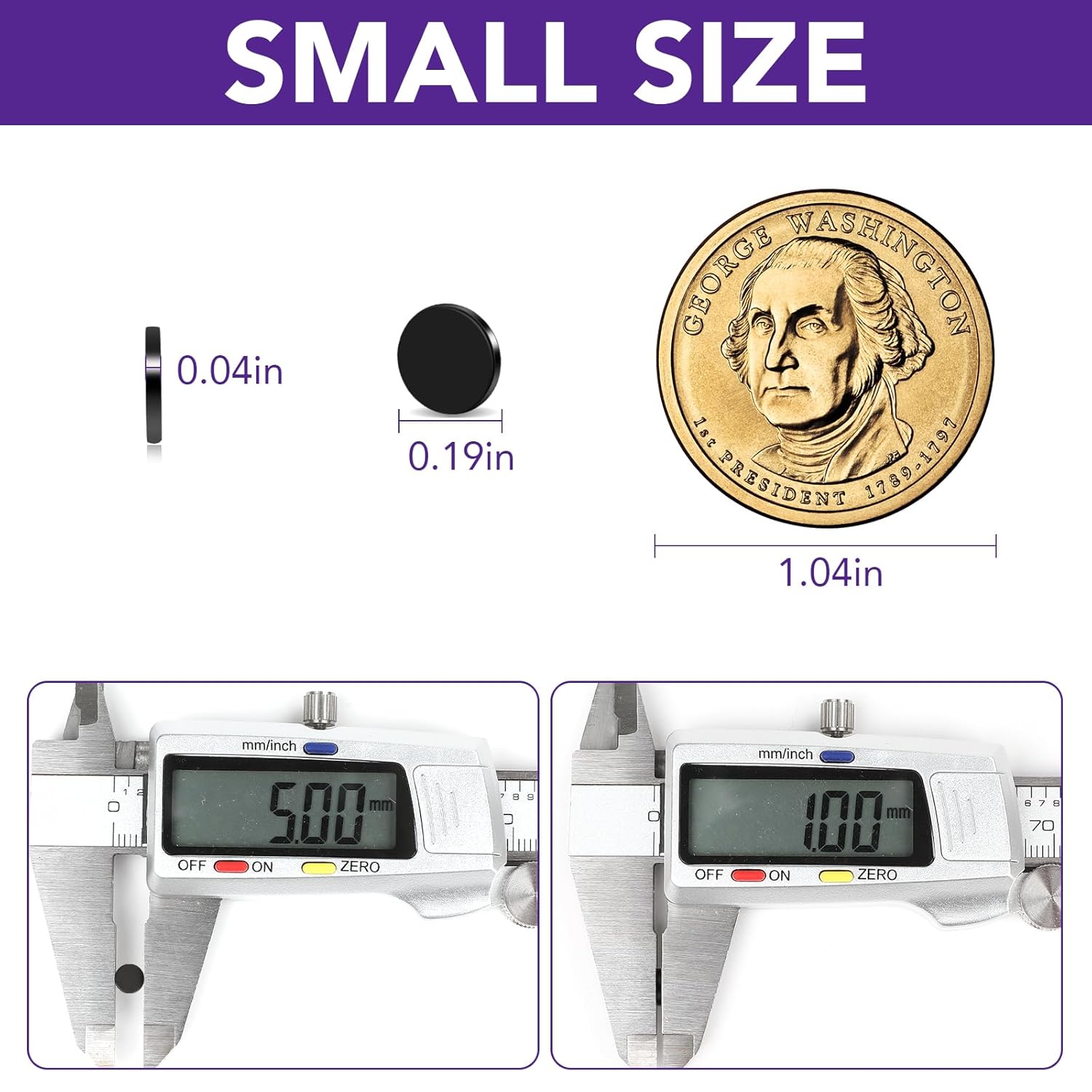 Ultrathin D5x1mm Black Epoxy Coated Round Neodymium Magnets Ultrathin D5x1mm Black Epoxy Coated Round Neodymium Magnets