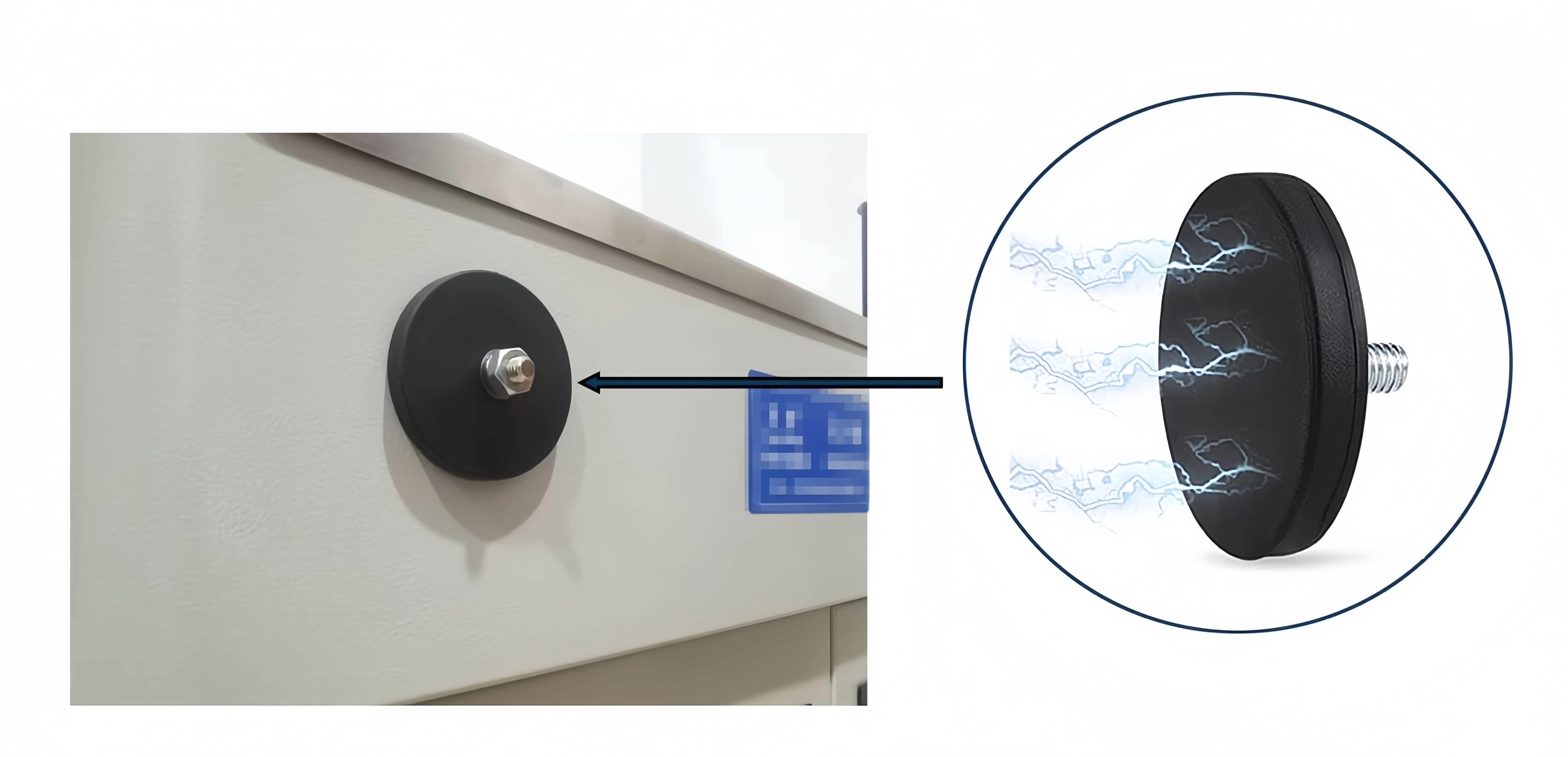 Adhesive Power 65LBS Rubber Coated Magnet Adhesive Power 65LBS Rubber Coated Magnet