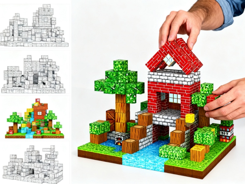 Magnetic Cube Set Toys with Strong Magnet