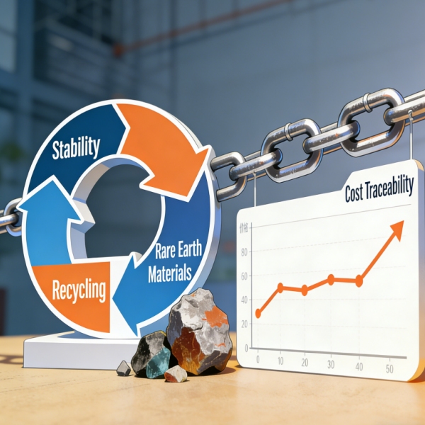 Rare earth magnet material recycling