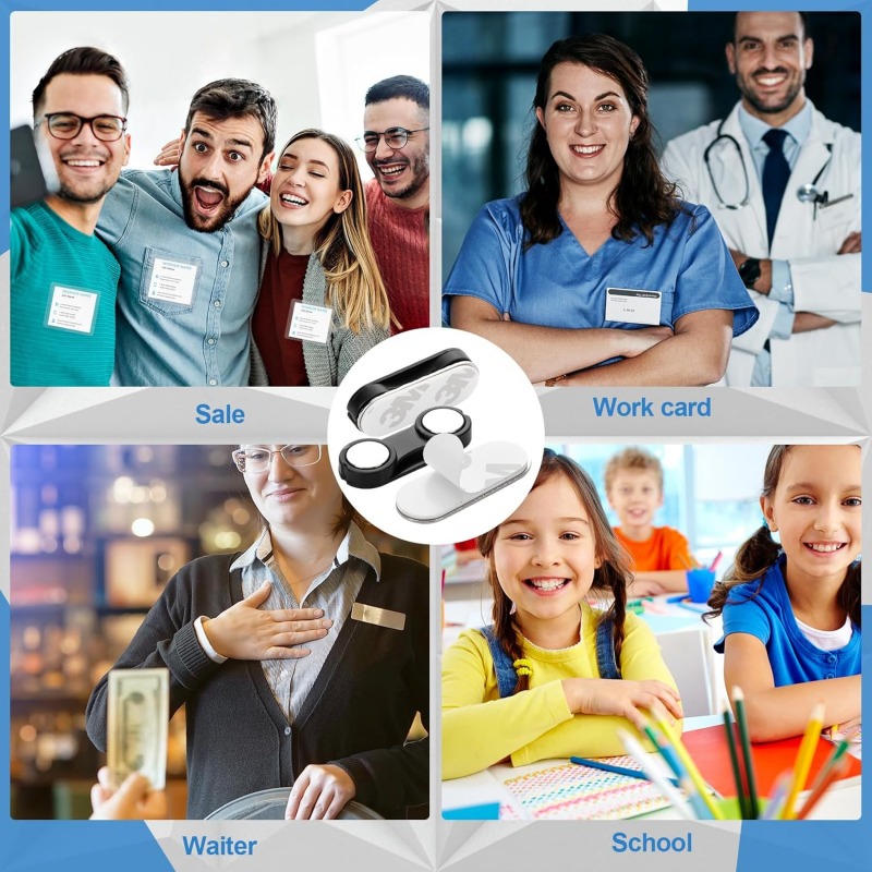 self adhesive magnetic name badges