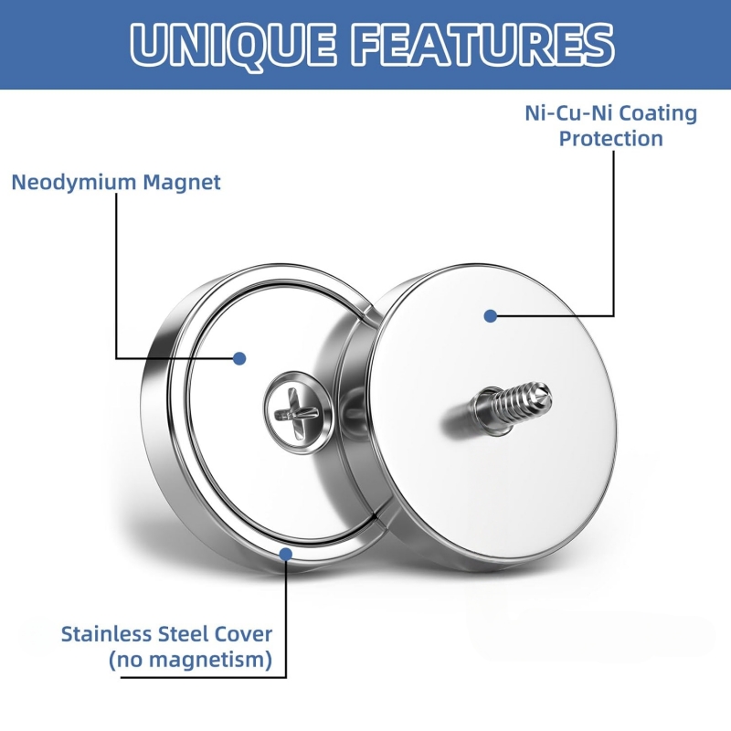 Golden supplier silver countersink mounting magnet