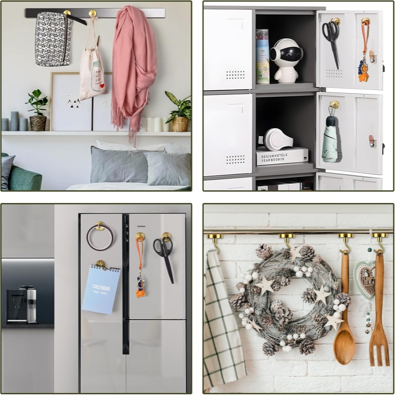 factory hot sale golden magnetic hooks