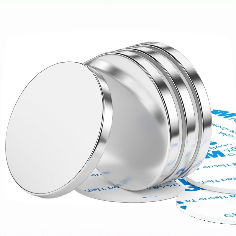 Versatile NdFeB Disc Magnets With Double Sided Adhesive