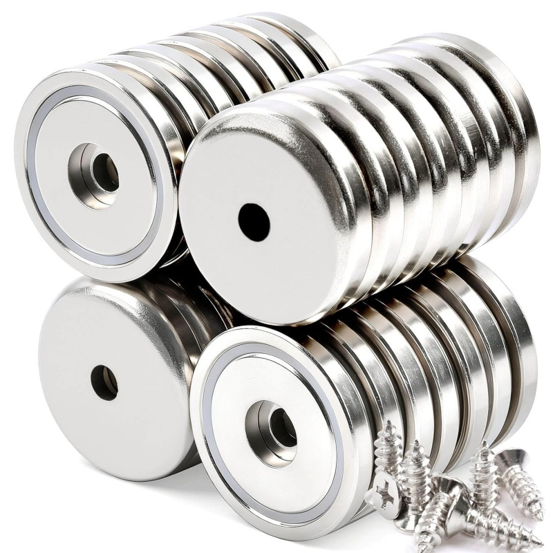 95 Lbs Pulling Force Strong Neodymium Round Base Cup Magnet 95 Lbs Pulling Force Strong Neodymium Round Base Cup Magnet