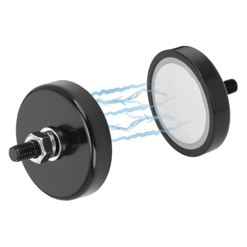 High strength round neodymium pot magnet