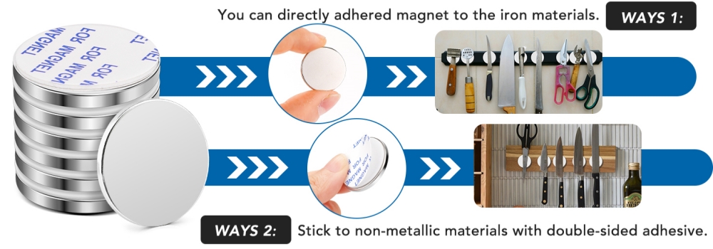 super strong thin adhesive neodymium magnet
