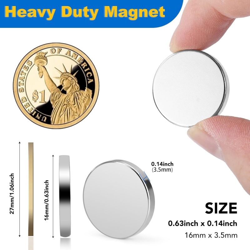 Factory Custom 0.63inch Diameter Rare Earth Round NdFeB Magnets