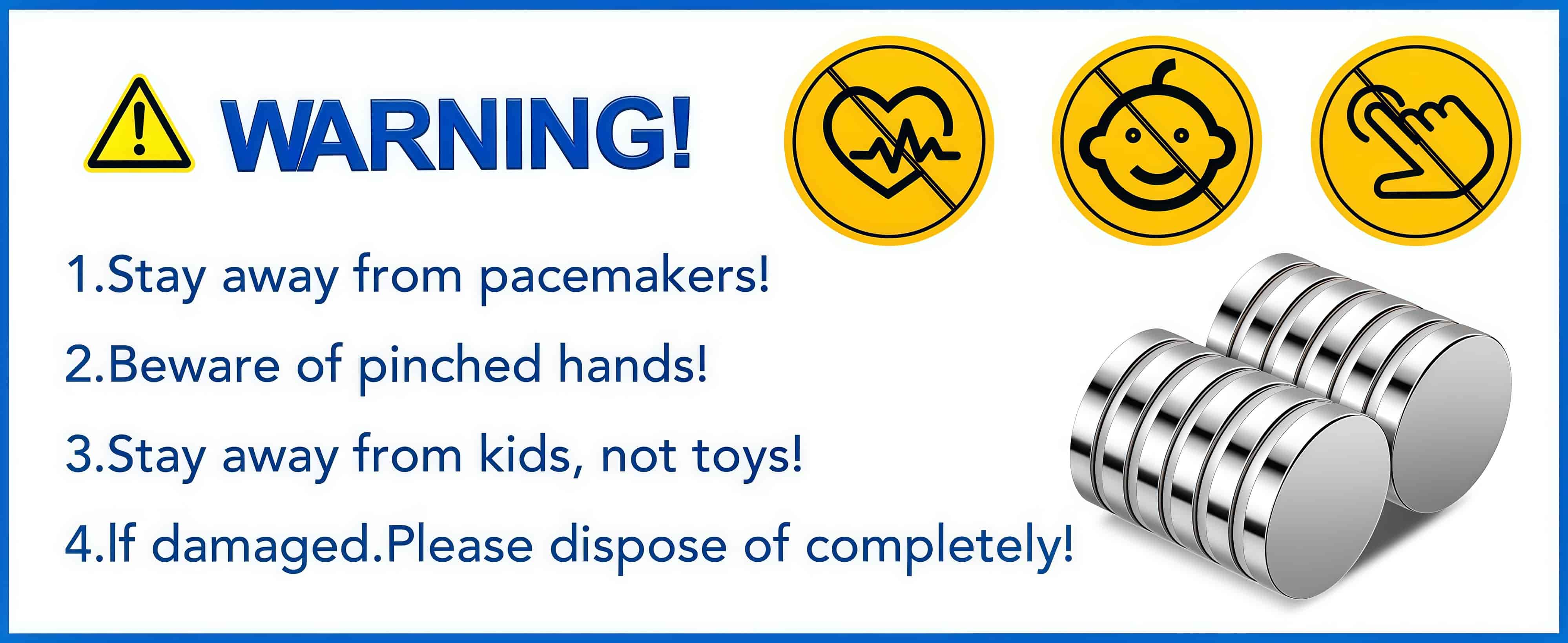 High magnetic force nickel plated disc magnet