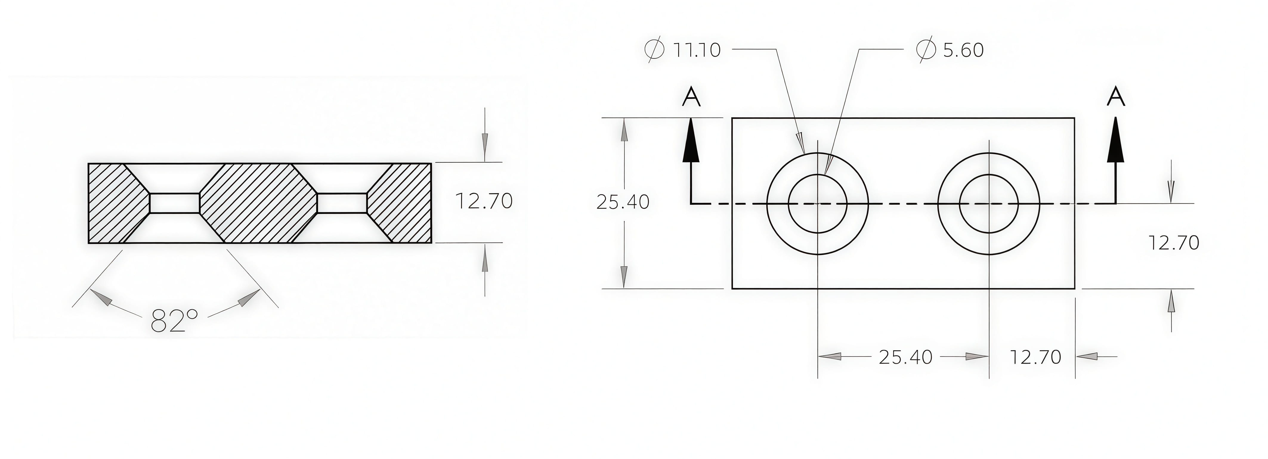 Custom Double Sided Countersunk Neodymium Magnet