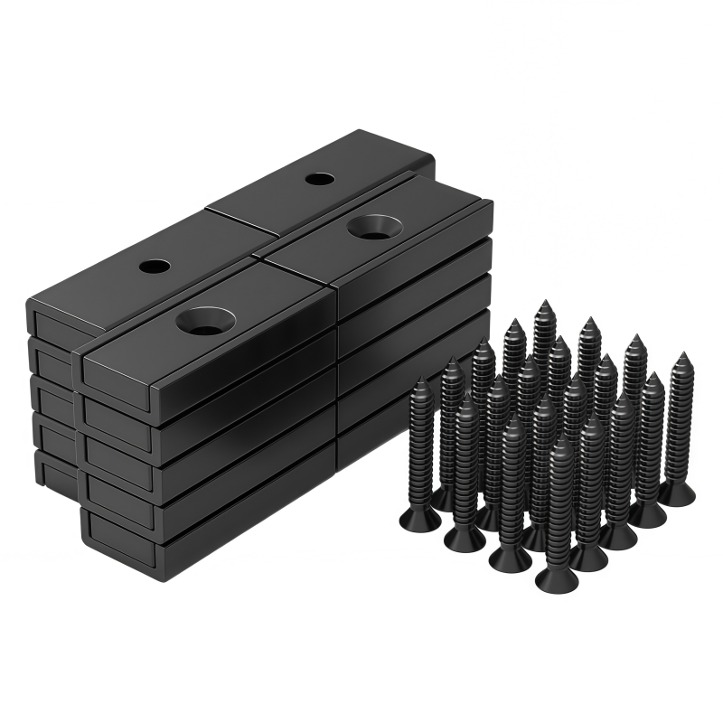 Waterproof black epoxy pot magnet