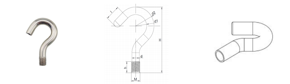 Metal hook rubber coated magnet Metal hook rubber coated magnet