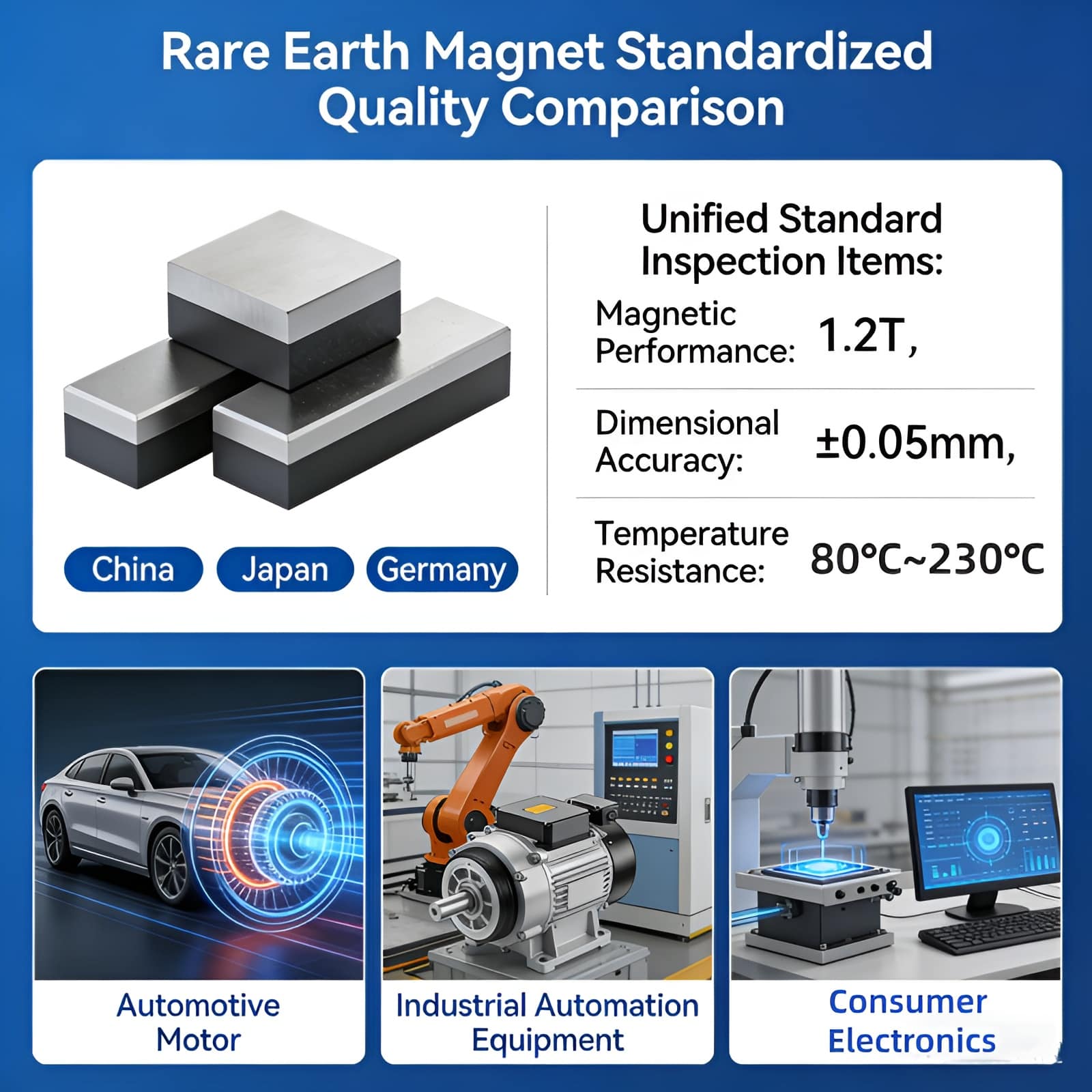 High temperature resistant neodymium magnets
