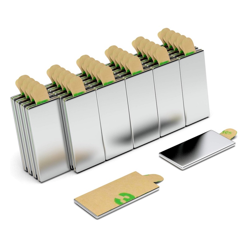 Self Adhesive Flat Block Neodymium Magnets