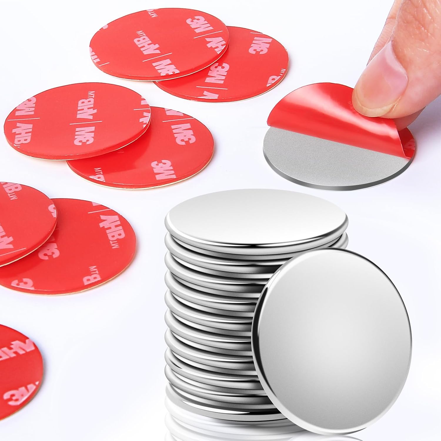 Custom Strong Neodymium Disc Magnet With Adhesive
