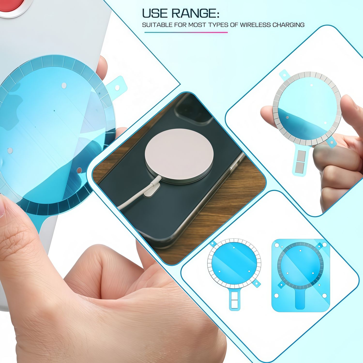 Factory Supplier Wireless Charger Magnetic Ring