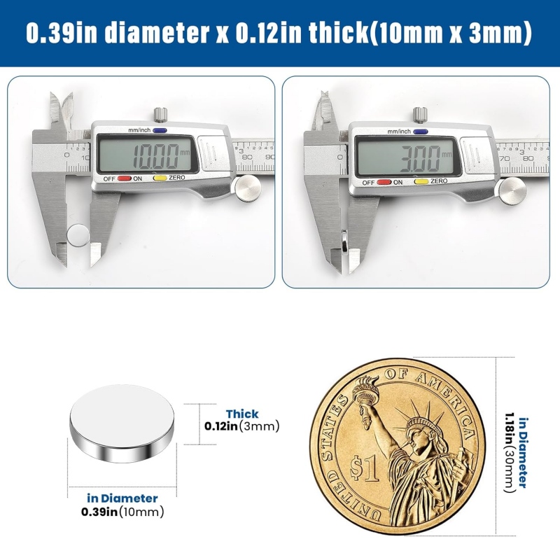 Super Strong Small D10x3mm Permanent Round Neodymium Magnets