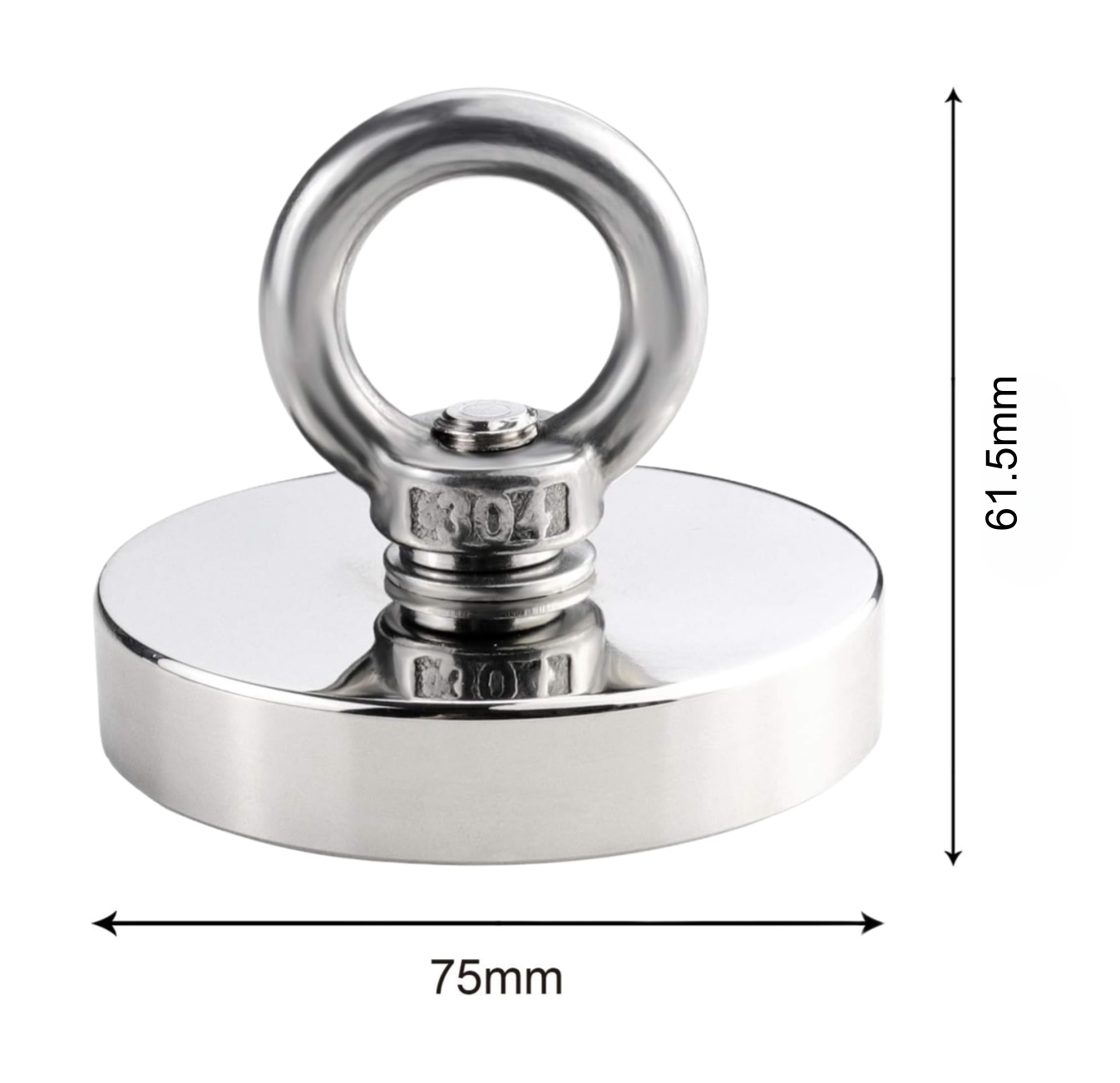 Dropshipping 700LBS Pulling Force Fishing Magnet With Detachable Eyebolt