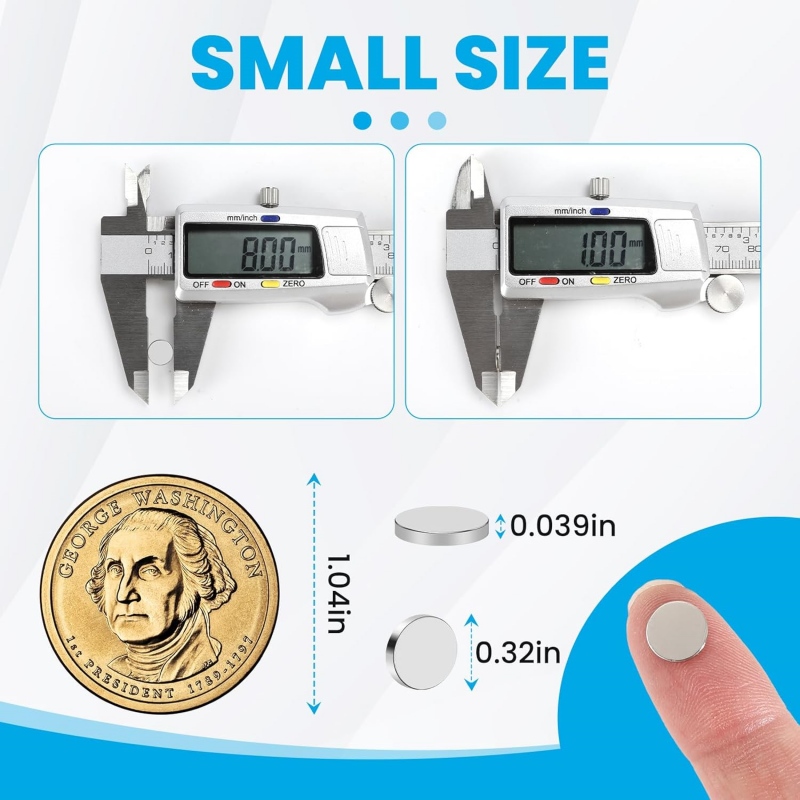 Dropshipping Custom Durable 8x1mm Small Refrigerator Neodymium Magnets