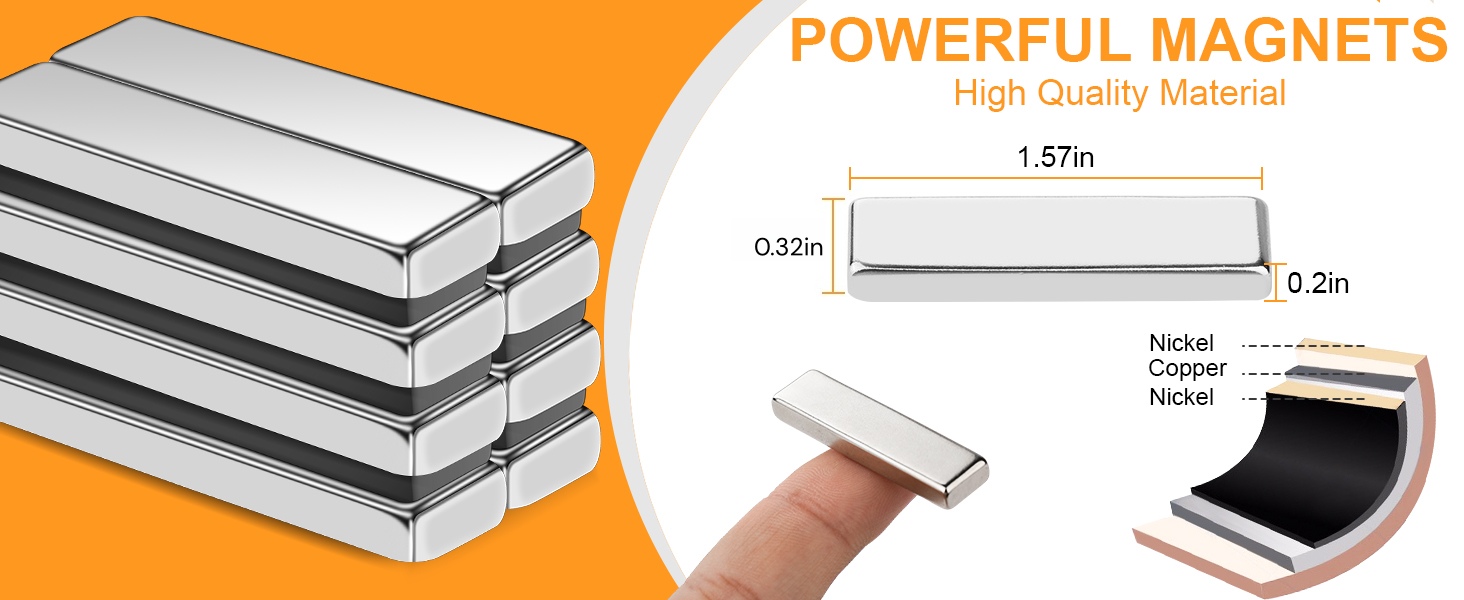 Dropshipping Neodymium Bar Magnet With Double Sided Tape